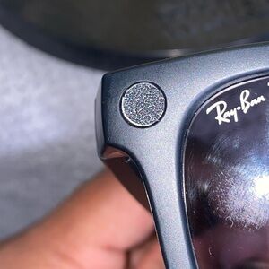 COPY - Black lens cover 4 Pack Ray-ban camera Glasses Light Cover Finish privacy